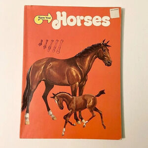 Vintage 1978 Know Your Horses Rand  McNally Know Your Books